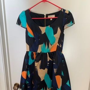 Moulinette Souers Multi Color Paint Splatter Dress